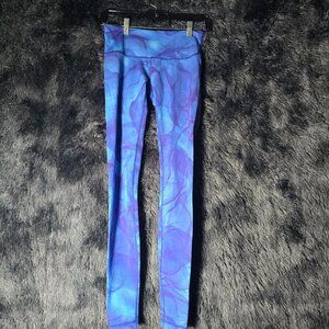 Lululemon Wunder Under III Leggings Womens 2 Midnight Tulle Multi Yoga Gym